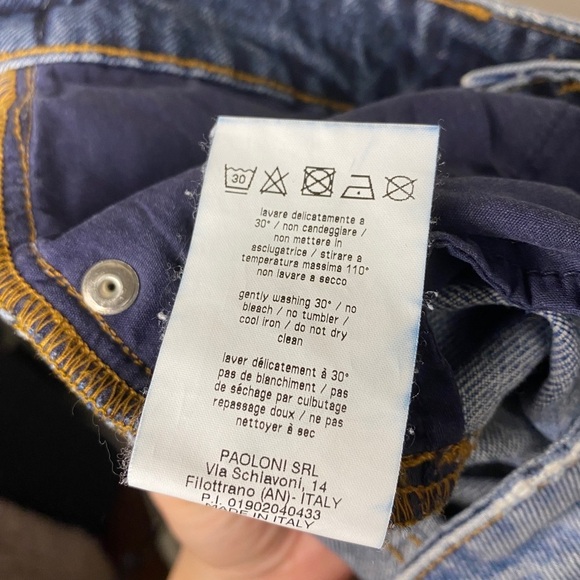 MSGM Milano Made In Italy Two-Toned Straight Leg Jeans - Picture 8 of 9